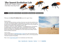 Tablet Screenshot of insectevolutionlab.com